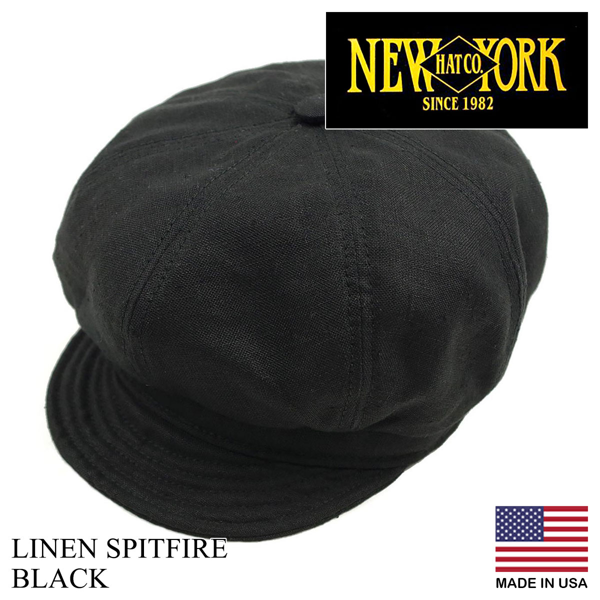 ニューヨークハット NEWYORK HAT キャスケット リネン スピットファイア アメリカ製 米国製 LINEN SPITFIRE｜jalana｜02