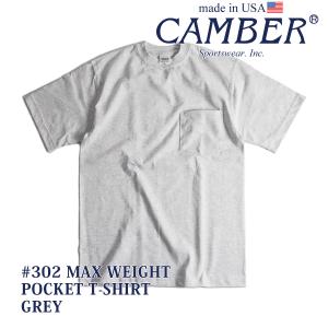 キャンバー CAMBER 302 マックスウェイト 半袖 ポケット Tシャツ 無地 半袖 厚手 クル...