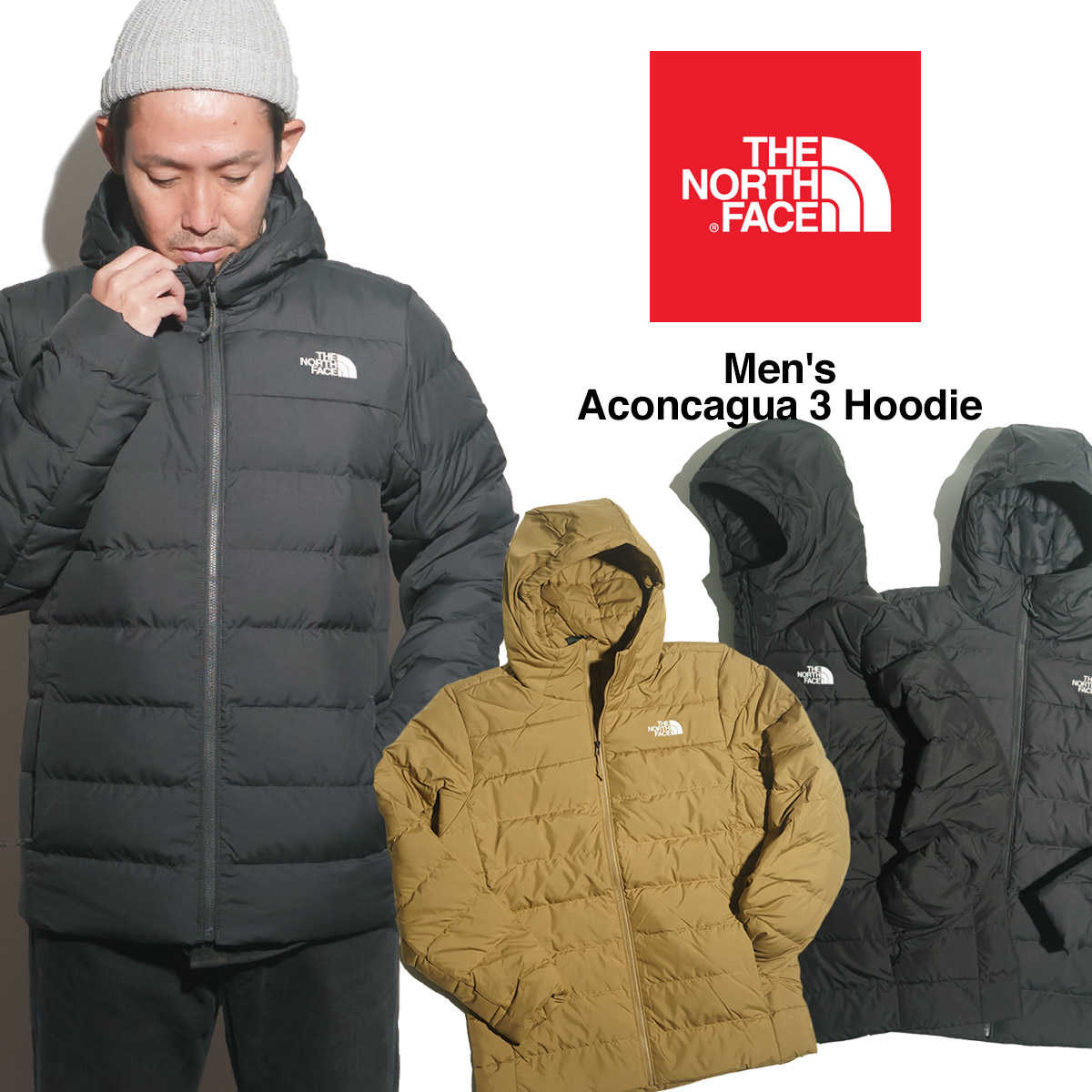 ノースフェイス THE NORTH FACE 海外限定 アコンカグア3 フーディー ｜ メンズ S-XXL 日本未発売 ACONCAGUA3 HOODIE ダウンジャケット 防寒