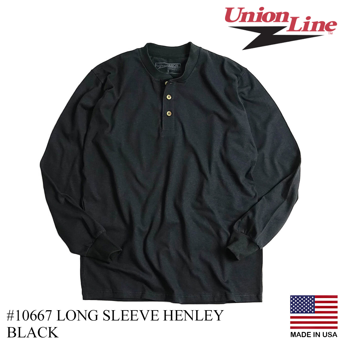 ユニオンライン UNION LINE 長袖 ヘンリーネック Tシャツ メンズ S-XXL 10667 アメリカ製 米国製 ロンT 6.2オンス ユニオンメイド  UFCW : uniline-lshenly : Jalana(ジャラーナ) - 通販 - Yahoo!ショッピング