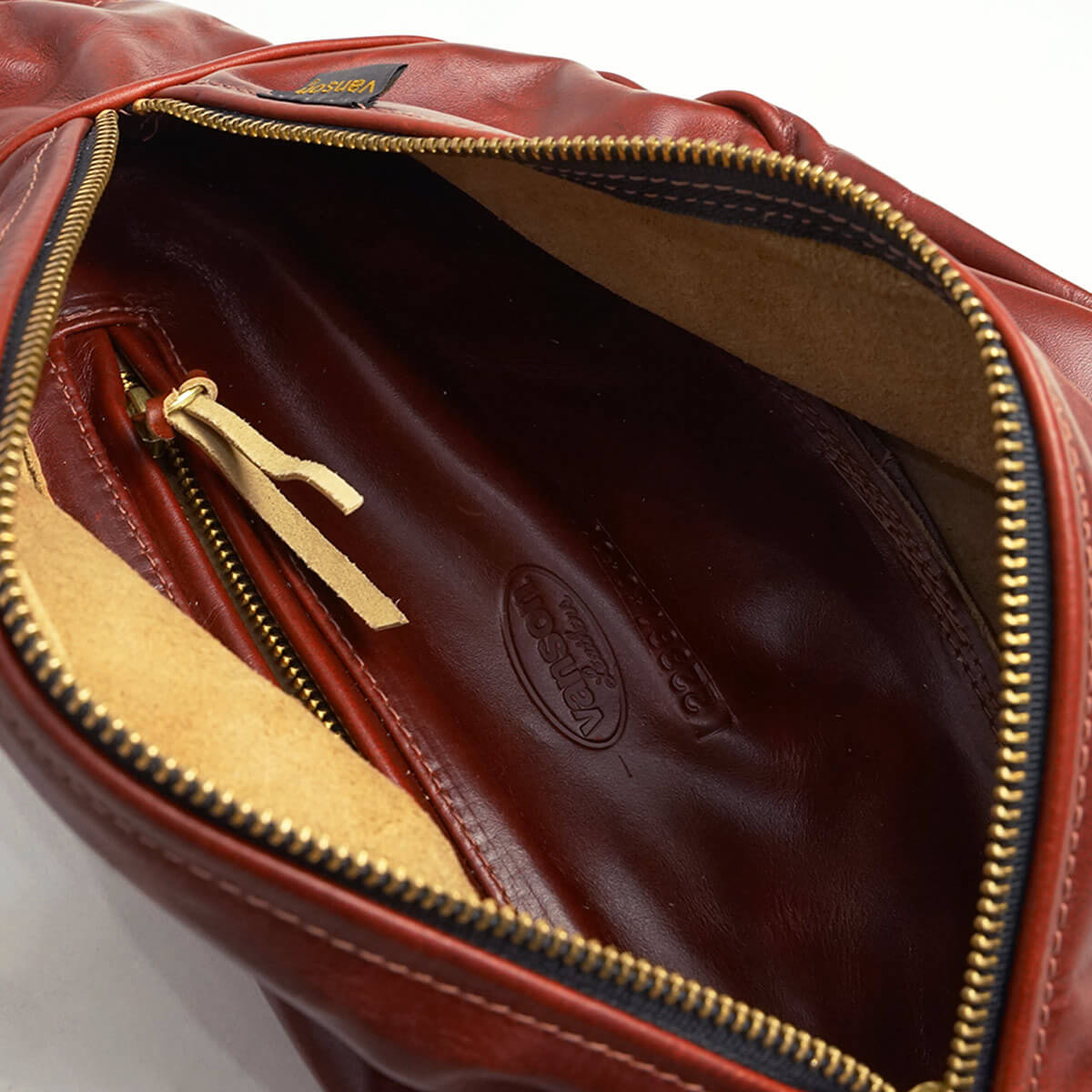 VANSON（バンソン） レザー ポーチ ラージ ファニーパック オクタゴン