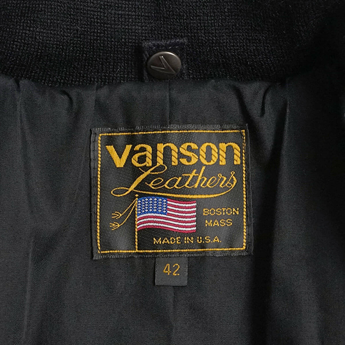 バンソン VANSON TJ チームジャケット ブラック アメリカ製 米国製