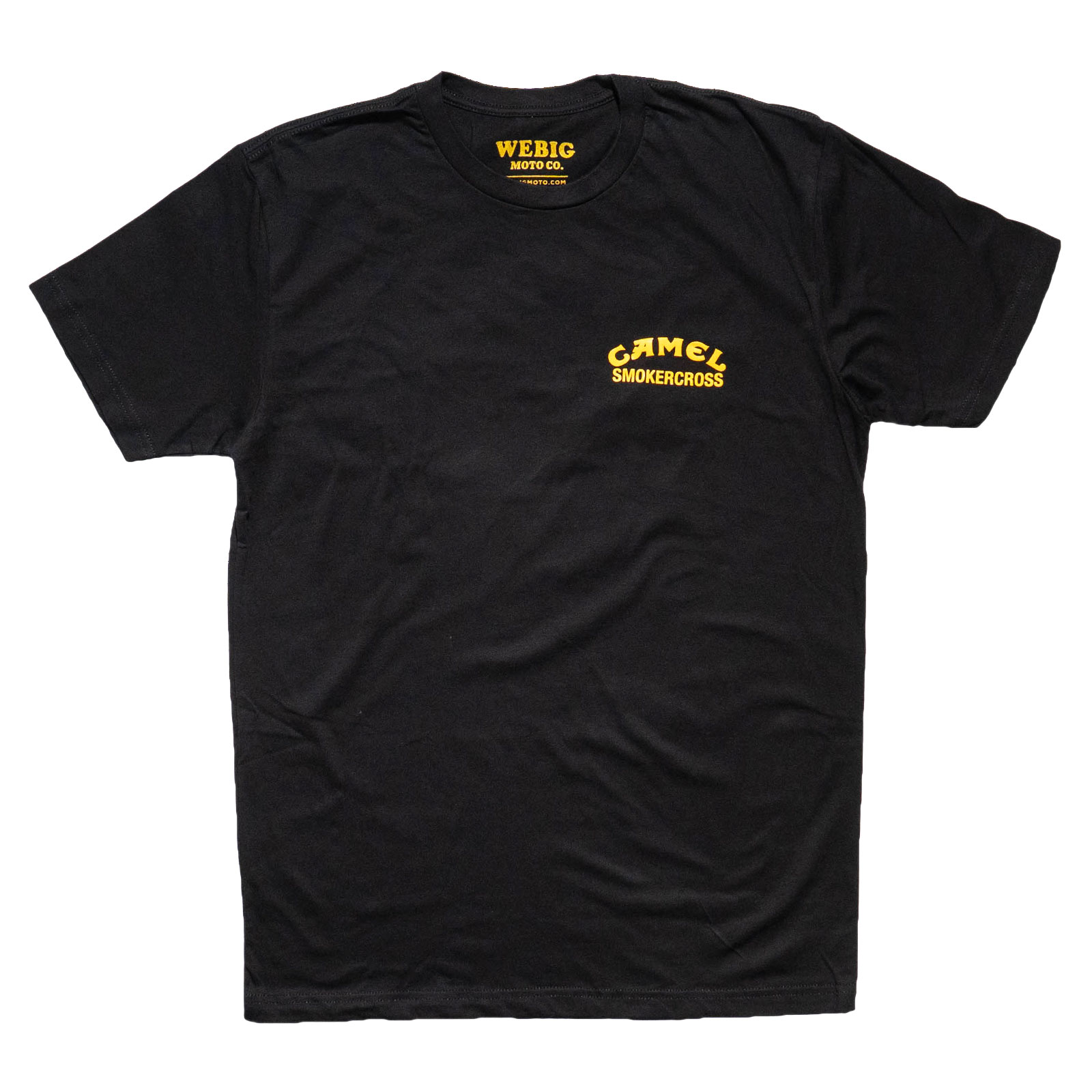 ウィービッグモト WE BIG MOTO CO. キャメル スモーカークロス Tシャツ