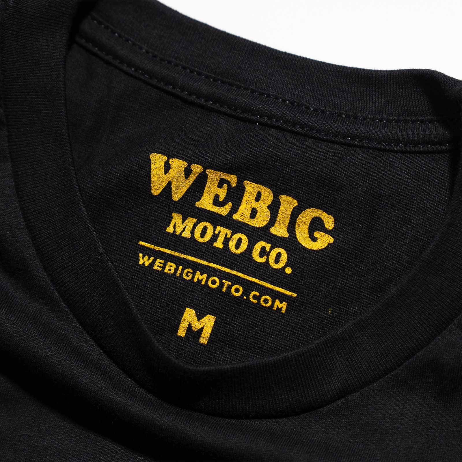 ウィービッグモト WE BIG MOTO CO. キャメル スモーカークロス Tシャツ