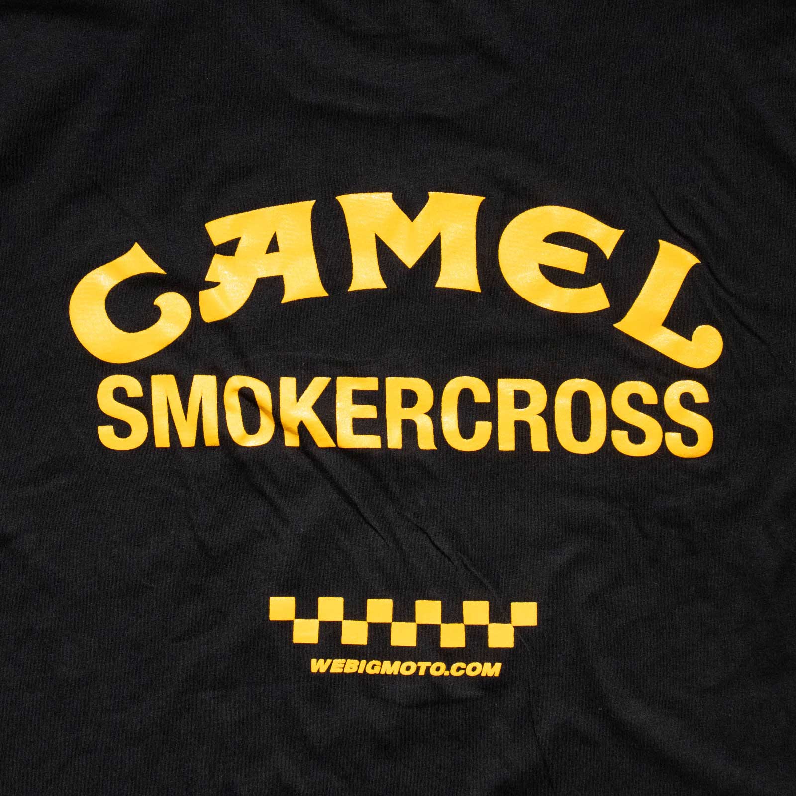 ウィービッグモト WE BIG MOTO CO. キャメル スモーカークロス Tシャツ