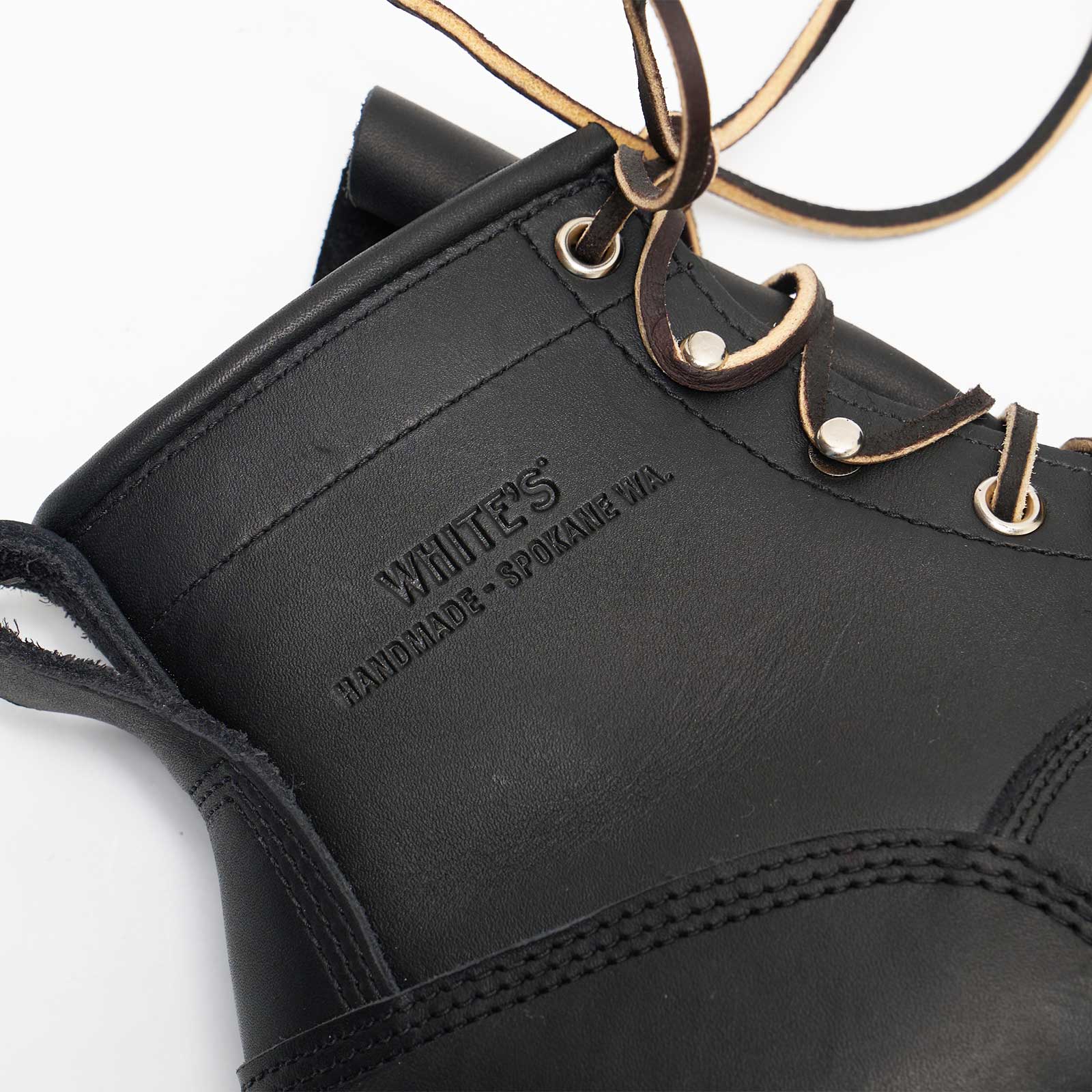 ホワイツブーツ WHITE’S BOOTS スモークジャンパー 6" ブラックドム ｜ ホワイツ ワークブーツ メンズ アメリカ製 Smoke Jumper 6" Lace-to-toe Eワイズ 6インの画像