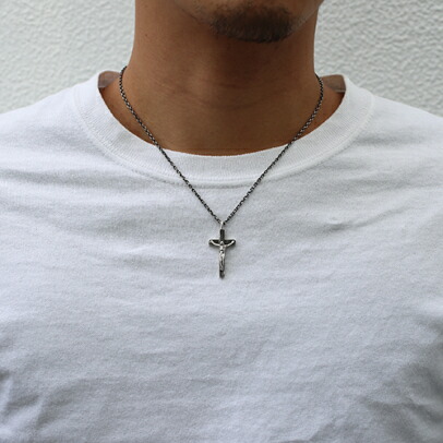 ロザリオ クロス ネックレス M シルバー925 メンズ レディース
