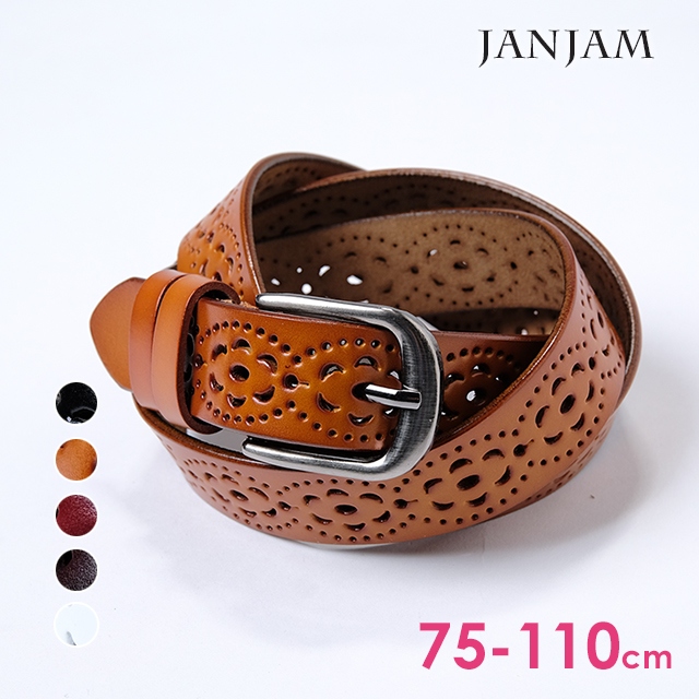 JANJAM レザーベルト 大きいサイズ レディース メール便送料無料