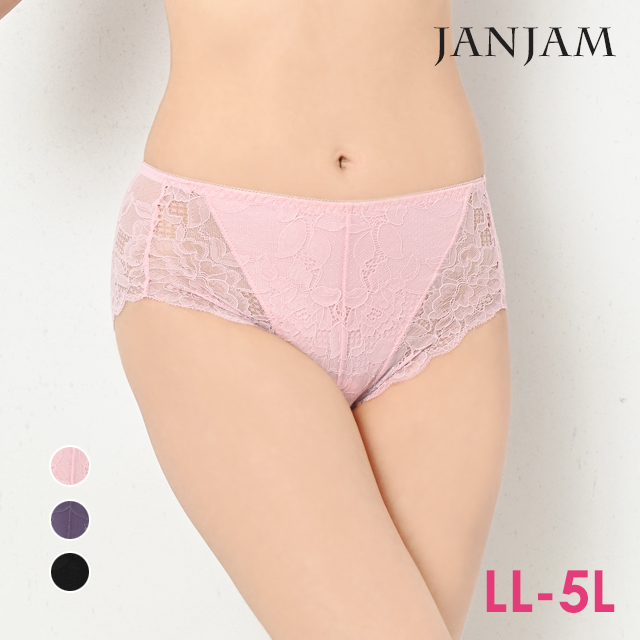 JANJAM レースショーツ 大きいサイズ レディース メール便送料