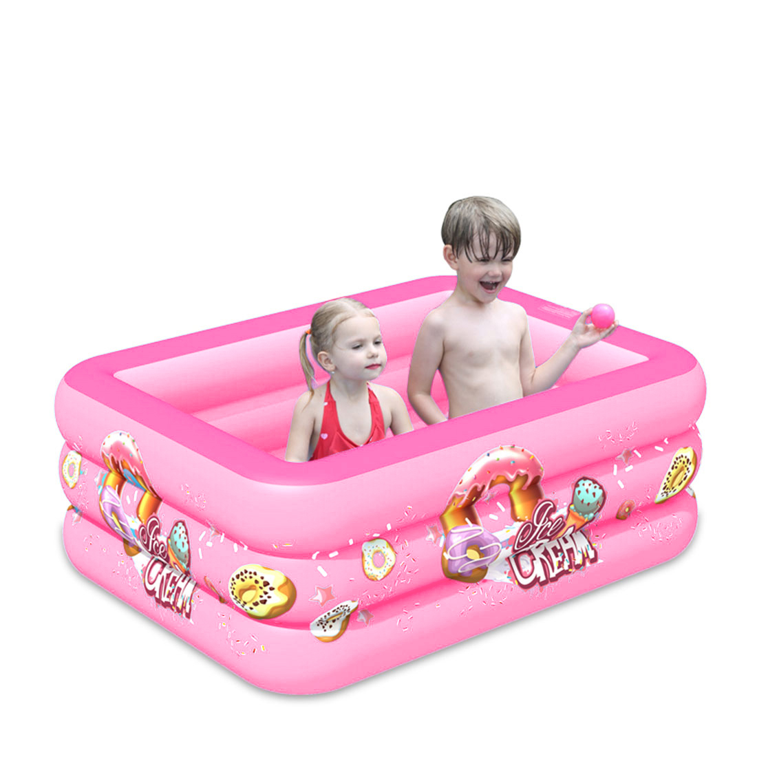 家庭用プール（色：ピンク系）｜水遊び｜季節玩具｜ゲーム、おもちゃ
