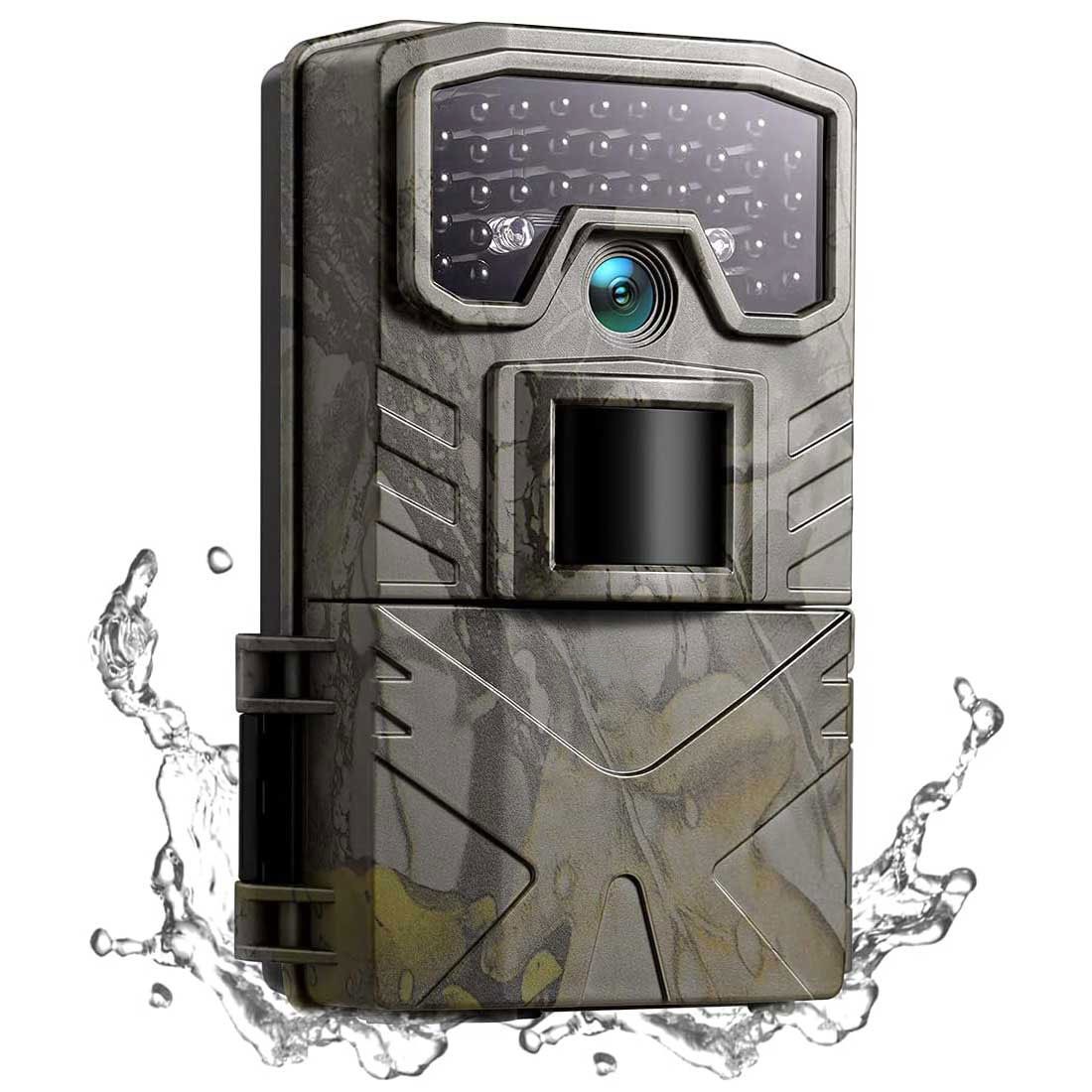 トレイルカメラ 3000万画素 Full HD 防犯カメラ IP66 防水 防塵 赤外線