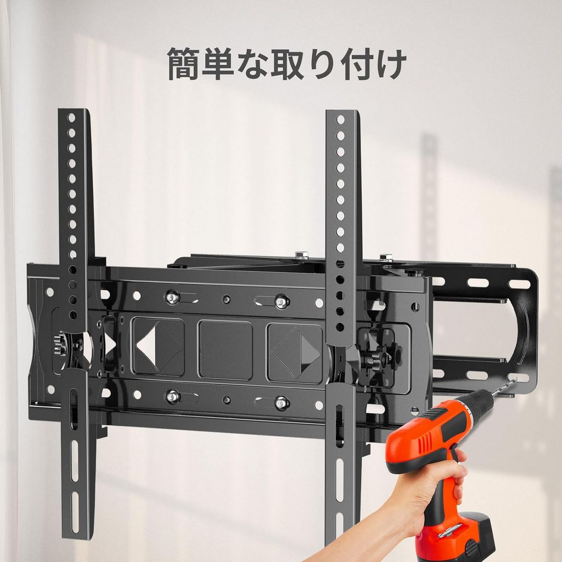 【新品】TK-8 壁掛金具 65インチまで対応 上下チルト式 テレビ壁掛け金具 26〜65インチ対応 耐荷重45kg 4K LED LCD 中型 前後 テレビ