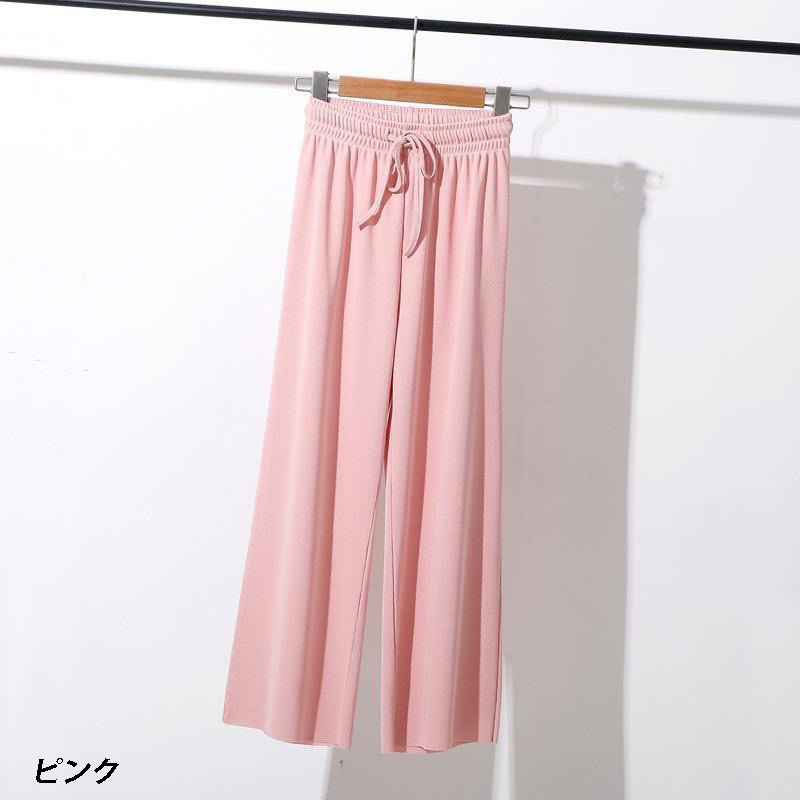 ワイドパンツ レディースパンツ 夏秋春 パンツ ズボン レディース コ