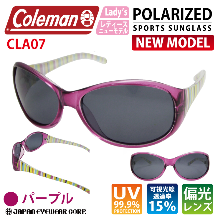 Coleman レディース 偏光 サングラス UVカット99% CLA-07 レンズ おしゃれ かわ...
