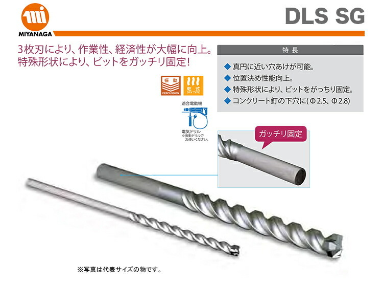 数量限定 ミヤナガ デルタゴンビット 振動用 SG DLS043SG :4957462218930:プロ工具のJapan-Tool 通販  