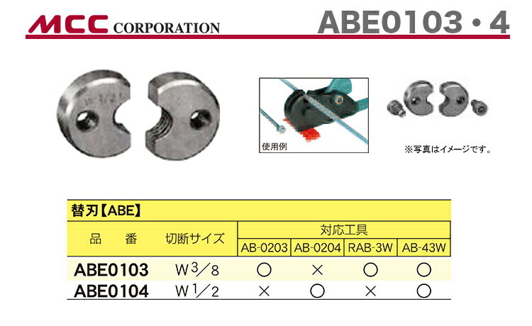 数量限定 〈MCC〉全ネジカッタ 替刃 ABE0103 : 4989065100466 : プロ