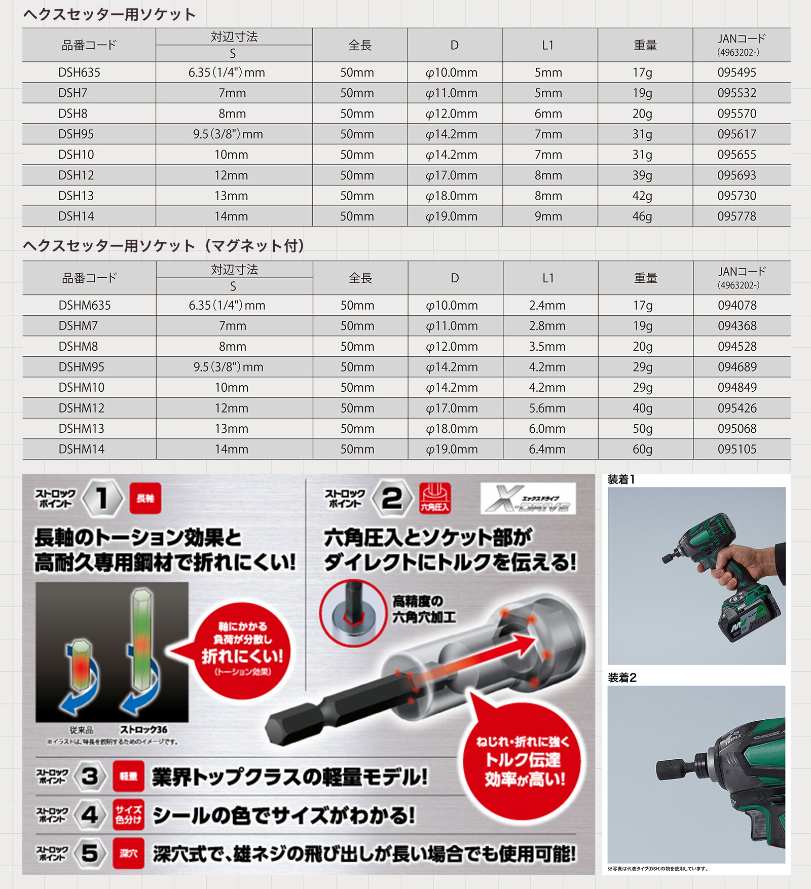 がんた　2枚 LOBSTER 〈ロブテックス〉ストロック ヘクスナッター用