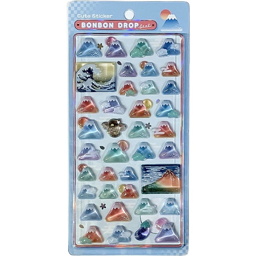 合計192点　立体70点　平面100点以上　ボンボンドロップシール　まとめ売り Q-LiA（クーリア） ボンボンドロップシール 富士山 クーリア正規品