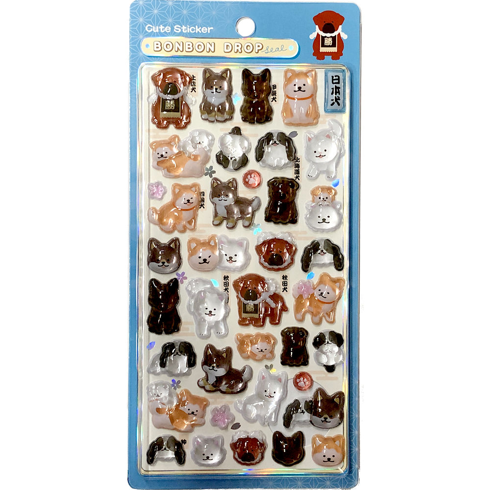 Q-LiA（クーリア） ボンボンドロップシール 和犬 正規品 3Dシール