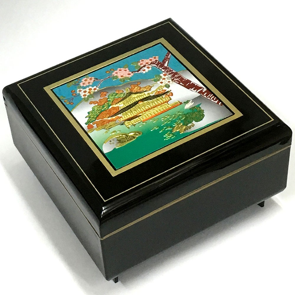 山中漆器 匠宝石箱オルゴール付き 富士雅桜 | アクセサリーBOX | 伝統工芸品・和風記念品 通販｜ジャパンプライズ