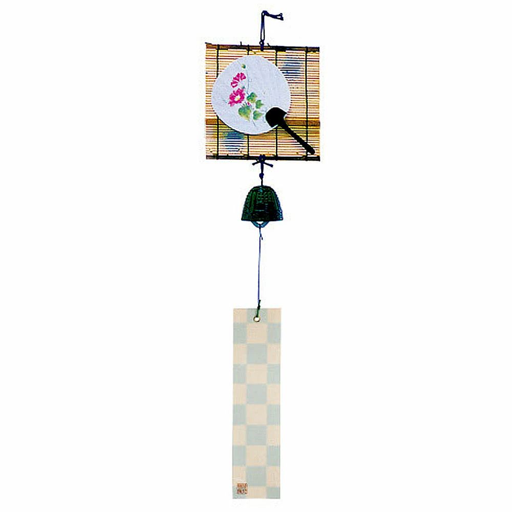 風鈴 簾 団扇 すだれ と うちわ 南部鉄 ふうりん 鉄風鈴 wind bell