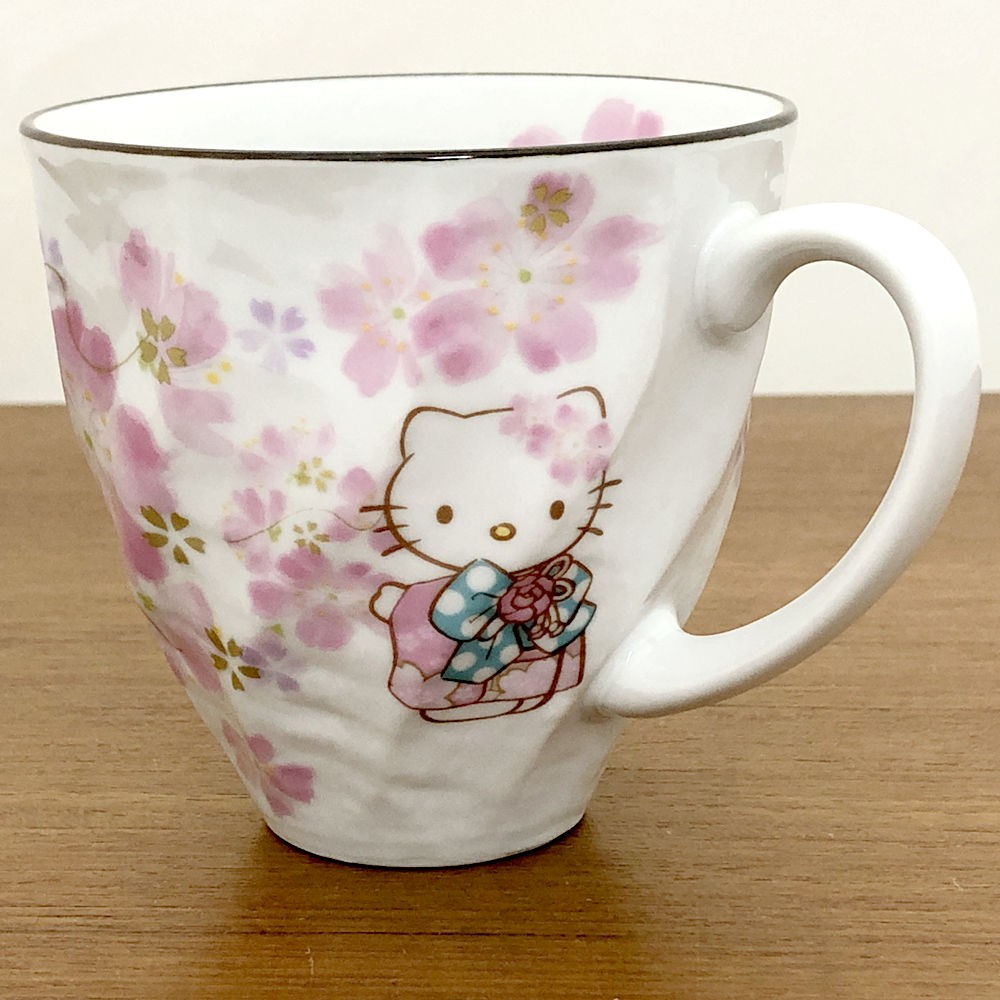 キティちゃん 美濃焼 マグカップ 桜 : ktmug : 日本のおみやげ専門店