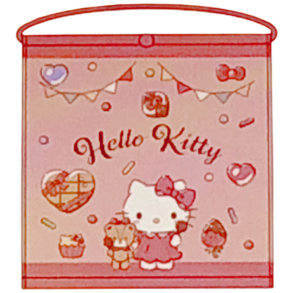 ハローキティ ゴム付きタオルエプロン キティちゃん チョコ大好き おり