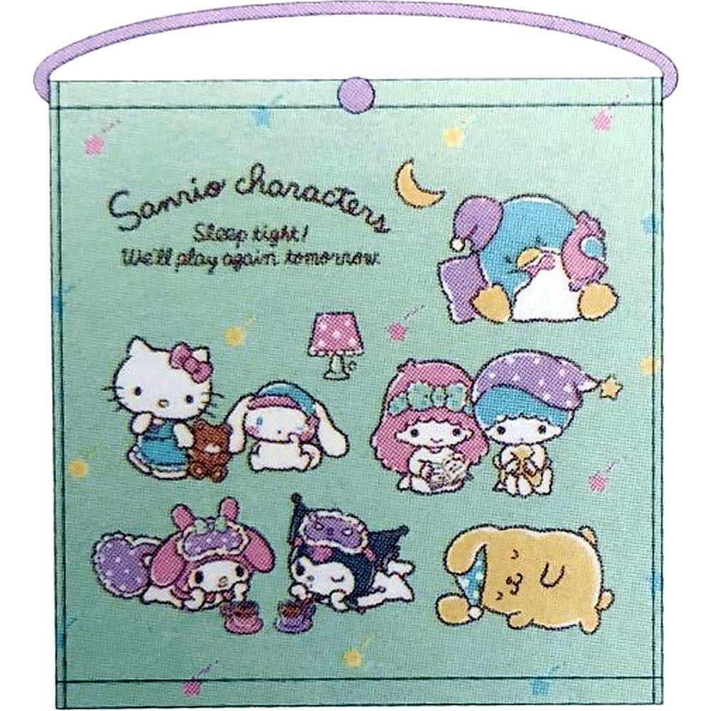 ゴム付きタオルエプロン サンリオ オールスターズ みんなおねむ おり