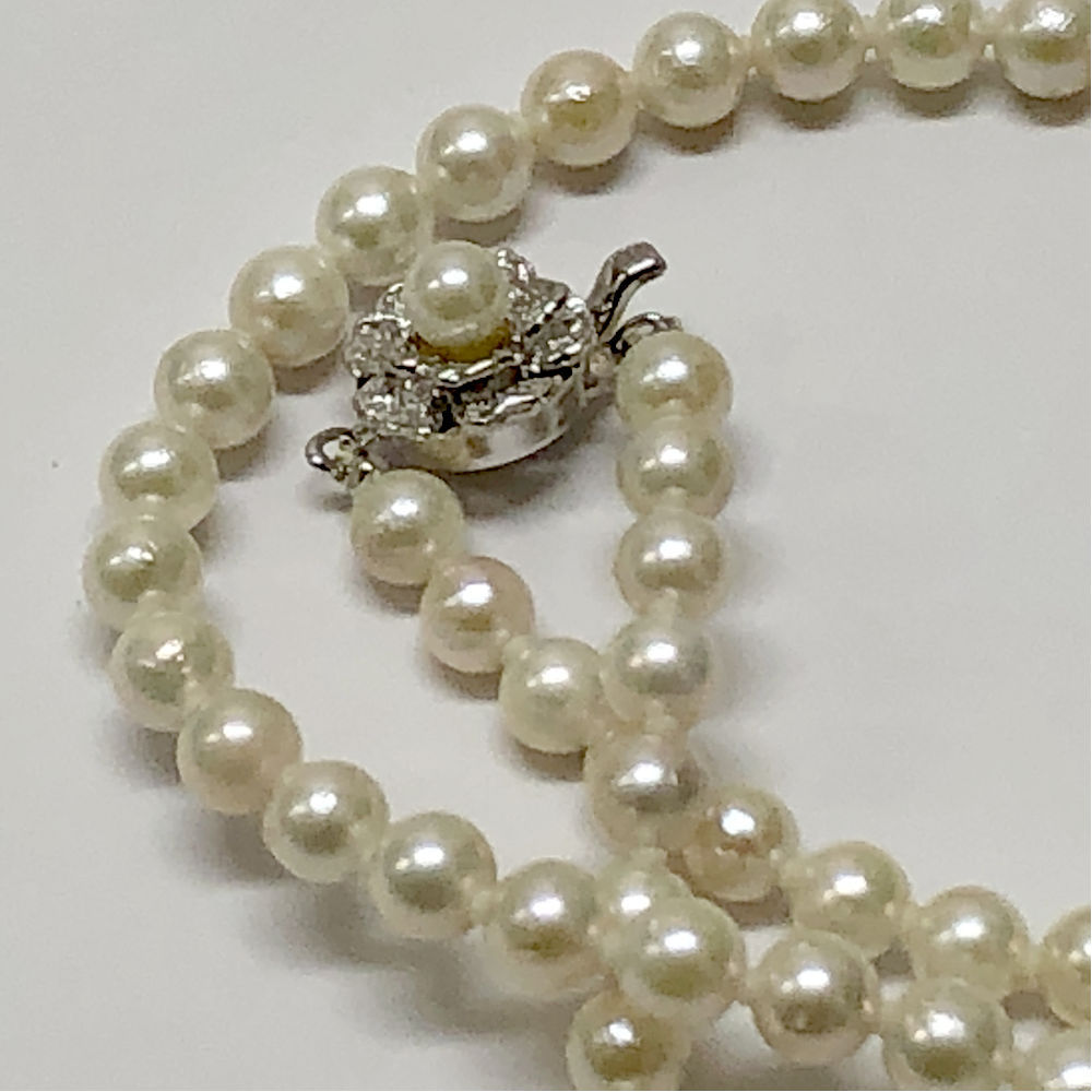 美品 あこや真珠 白珠 本真珠 冠婚葬祭 ネックレス 6.1〜6.5㎜ M226 美品 あこや真珠 白珠 本真珠 冠婚葬祭 ネックレス 6.1〜6.5
