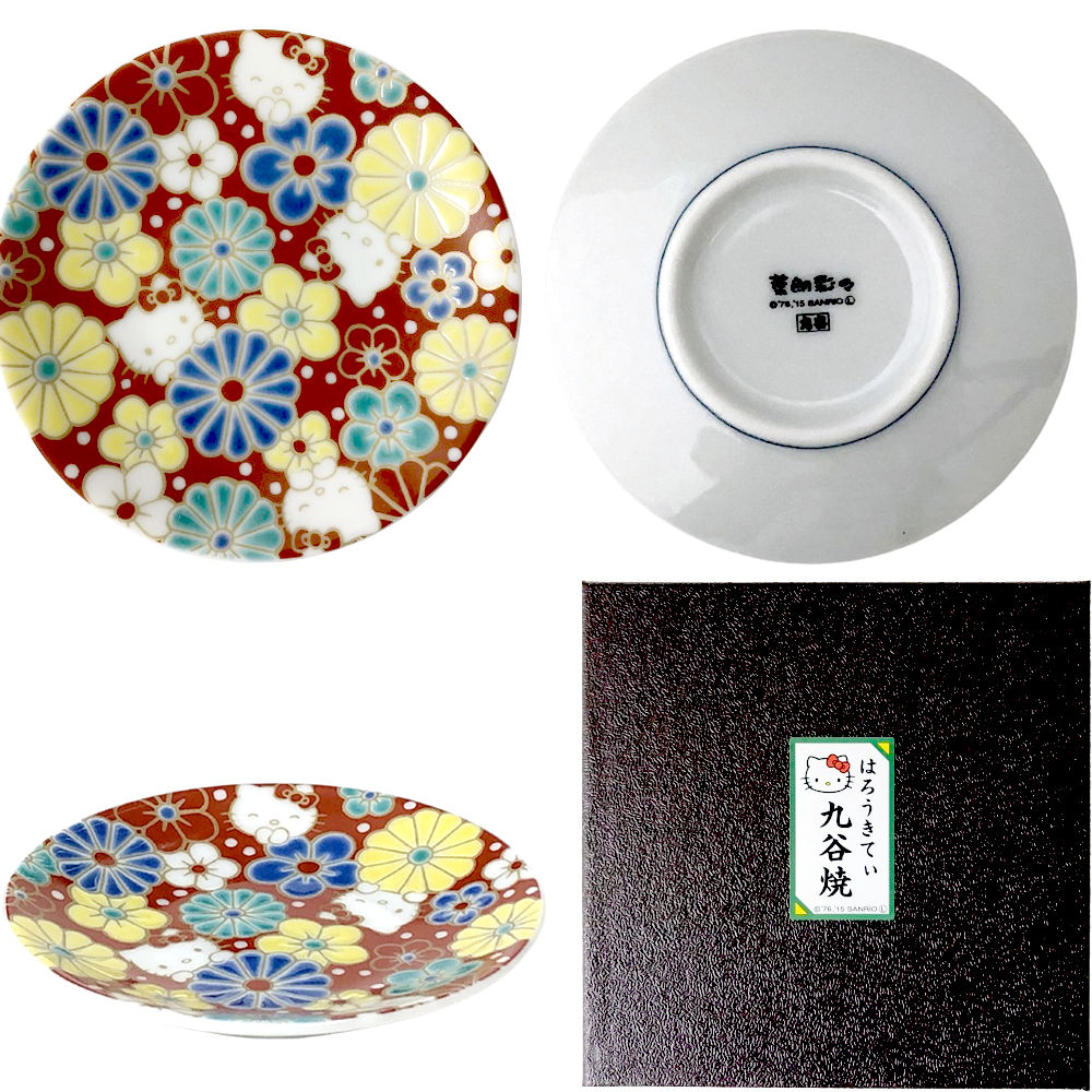 ハローキティ 25周年記念 小皿 豆皿 ナガサキヤ 10枚 九谷焼 【再入荷】 ハローキティ 【5柄から選べる】豆皿 和食器