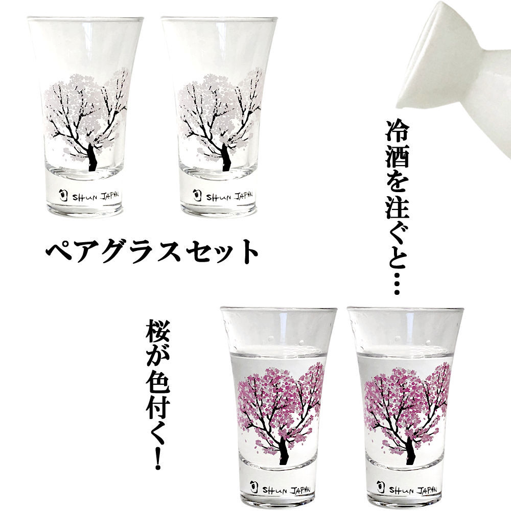 冷たいものを注ぐと桜が色付く 天開グラス ペアセット 桜 丸モ高木陶器 正規品 送料無料 :rkgr2sa:日本のおみやげ専門店 - 通販 -  Yahoo!ショッピング