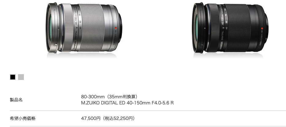 OLYMPUS オリンパス 望遠ズームレンズ M.ZUIKO DIGITAL ED 40