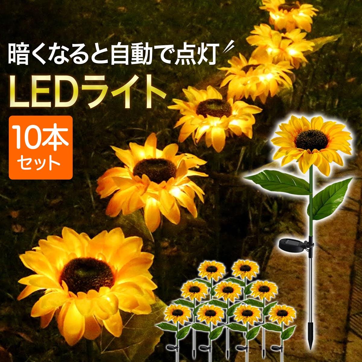 アンのお花屋さん 大輪のひまわり10本の花束 送料無料 向日葵