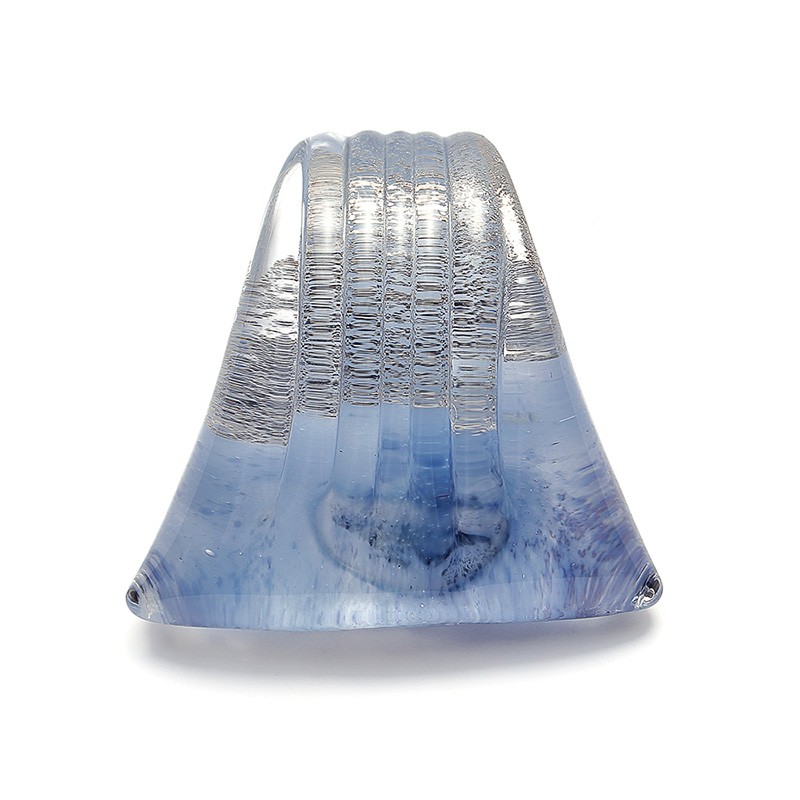 ガラスのジュエリー　富士　帯留め