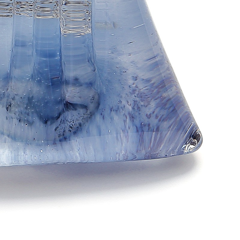 ガラスのジュエリー　富士　帯留め