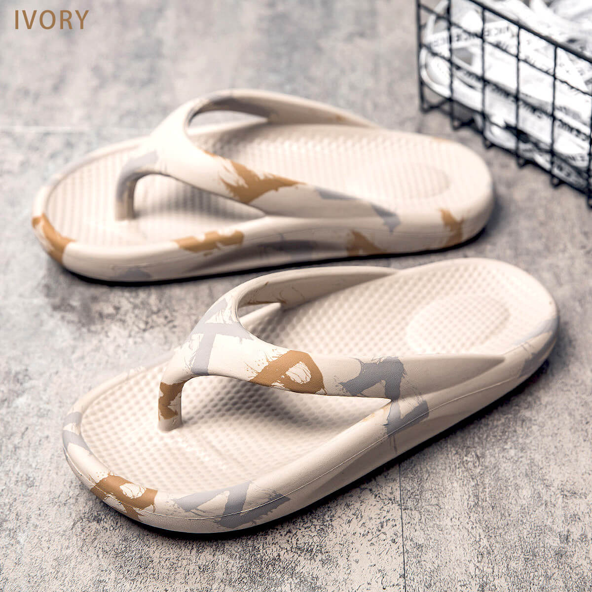 サンダル フリップサンダル ビーチサンダル メンズ レディース 夏 歩きやすい おしゃれ 厚底 軽量 U-150 ギフト 花以外 | ブランド登録なし | 04