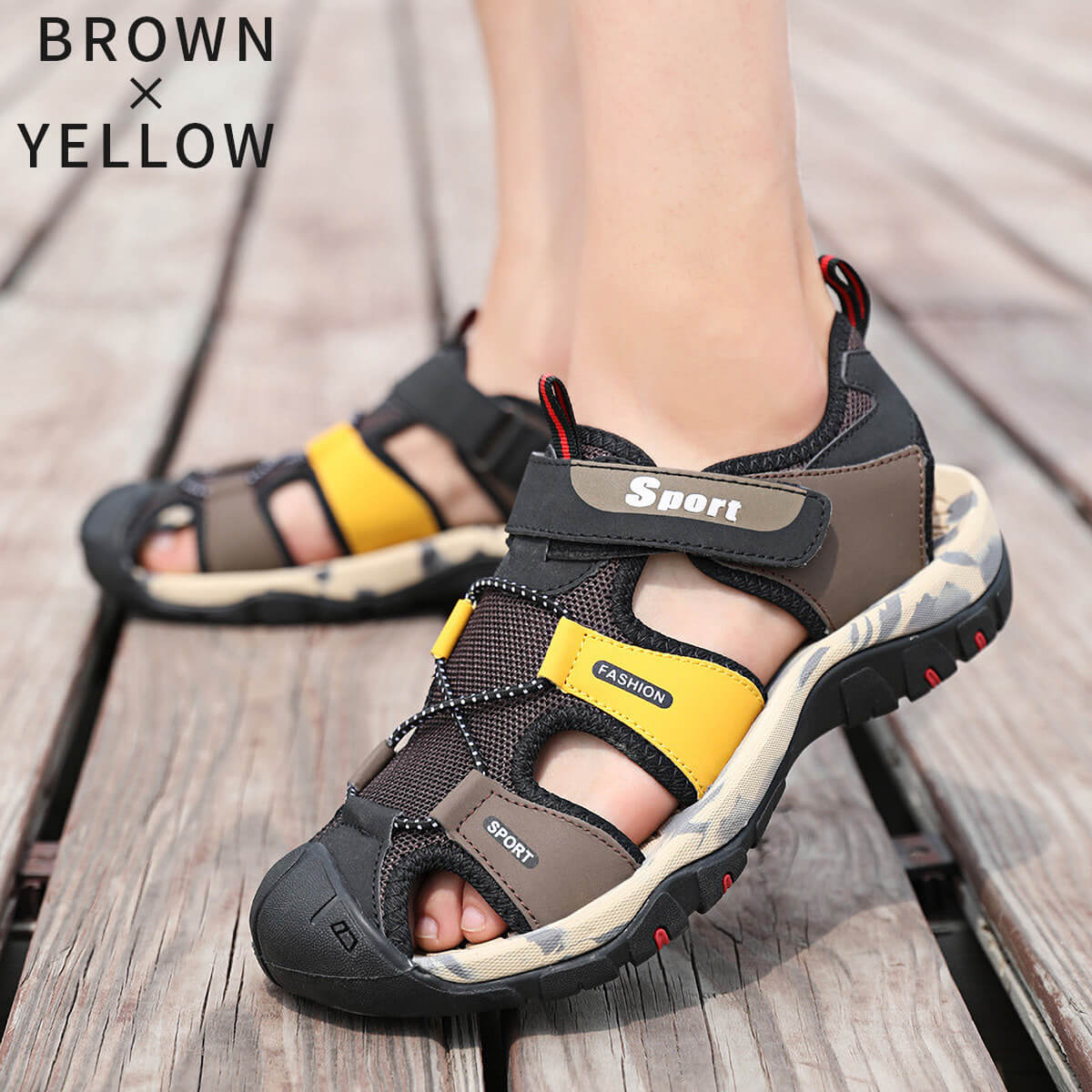 アウトドアサンダル メンズ レディース おしゃれ サンダル 靴 ベルクロ アウトドア シューズ あすつく 送料無料 UC-325 ギフト 敬老の日 | ブランド登録なし | 02