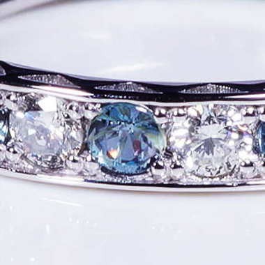 PT 0.4ct アレキサンドライトリング ダイヤ 0.3ct プラチナ : Japan