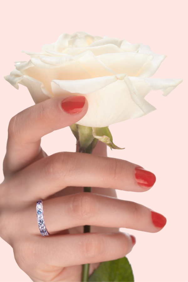 PT 0.4ct アレキサンドライトリング ダイヤ 0.3ct プラチナ : Japan