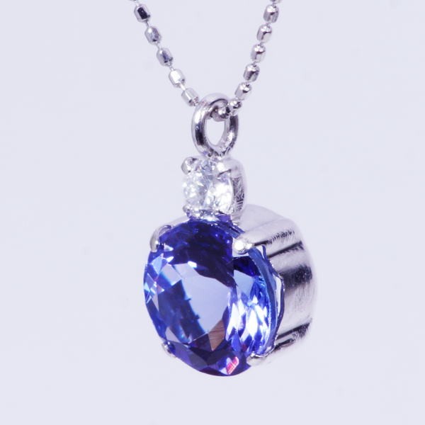 ❤️未使用❤️タンザナイト 1ct トップ プラチナ タンザナイト 13ct ダイヤモンド 1.4ct プラチナ ネックレス【品質