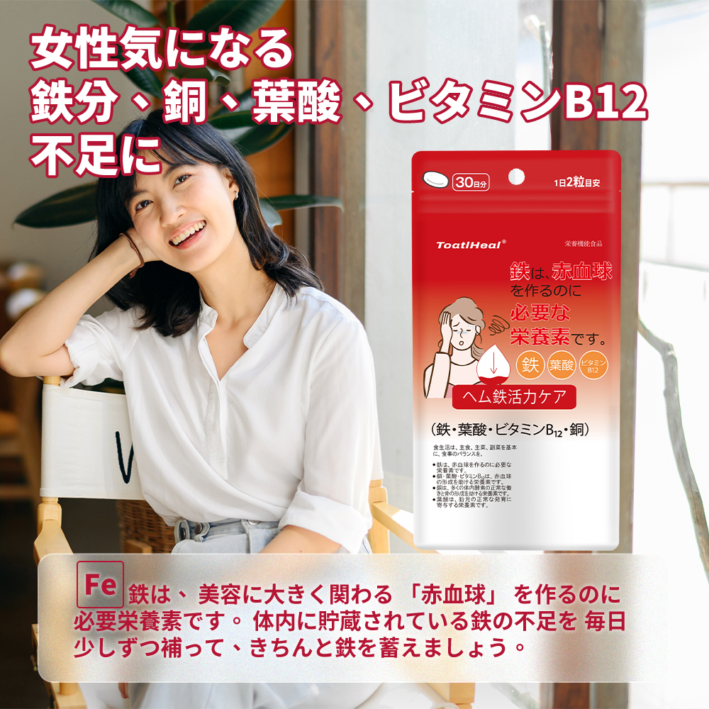 同太和 ToatlHeal ヘム鉄活力ケア Q10 コエンザイムQ10 ヘム鉄