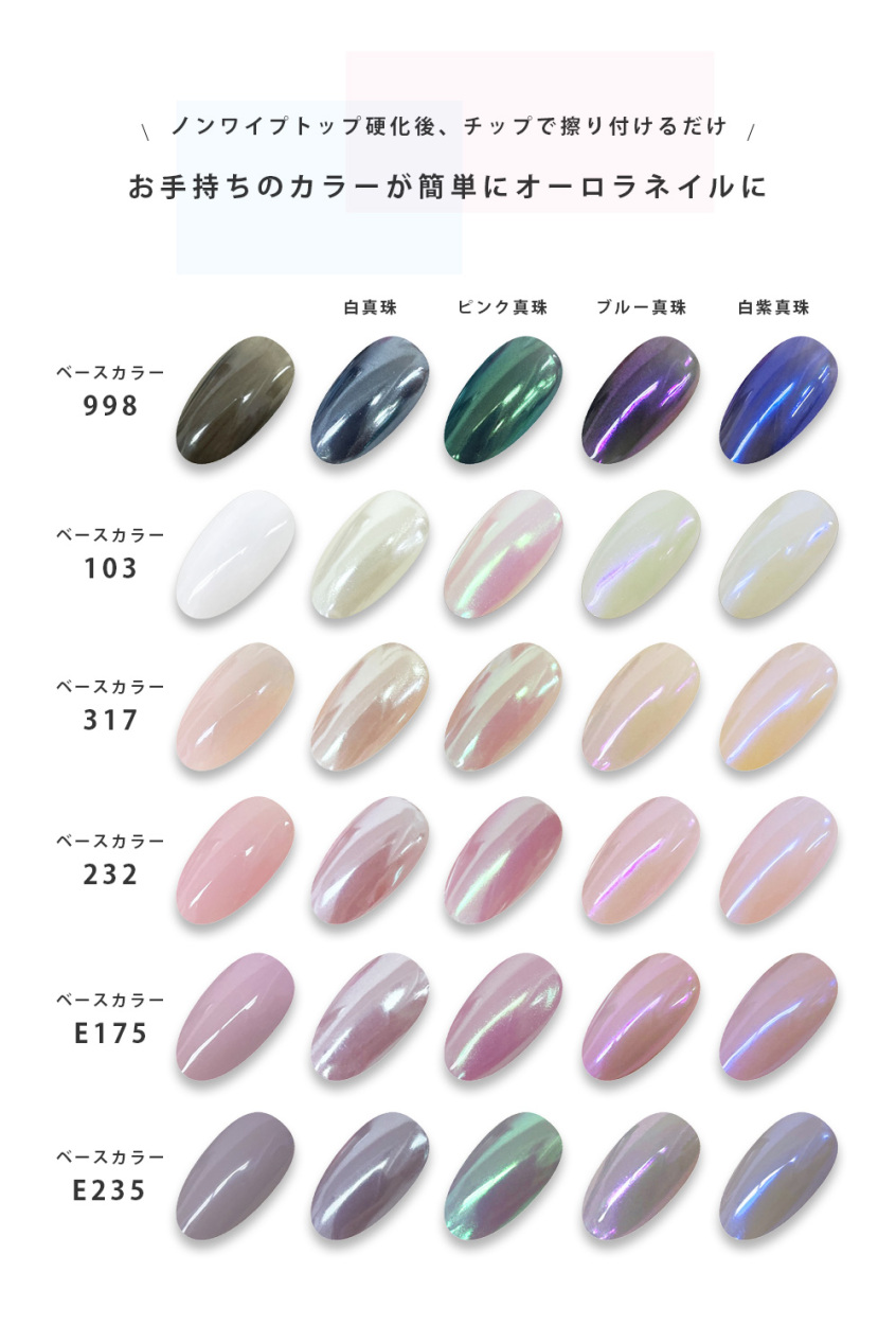 オーロラシェルパウダー Asp ジェルネイル通販のジャパンネイル 通販 Yahoo ショッピング