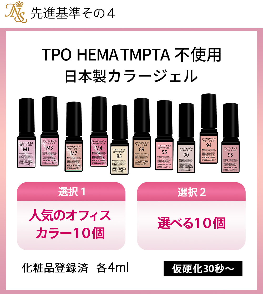 ジェルネイルキット 日本製3フリーベースジェルトップジェル 初心者も