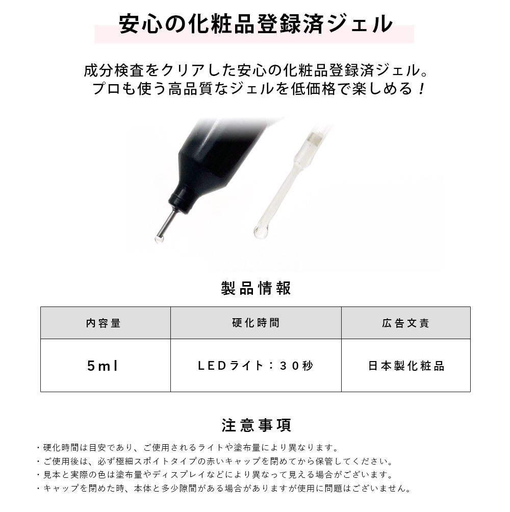 トップジェル 安心の日本製 ノンワイプパーツジェル : ジェルネイル