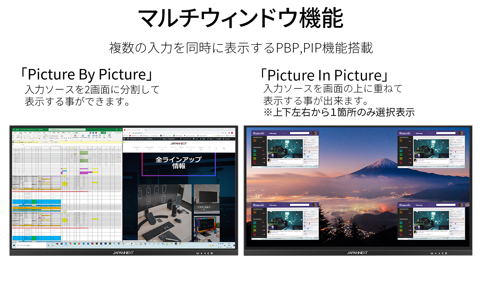 JAPANNEXT 28インチ 4K(3840x2160)解像度 144Hzリフレッシュレート対応 