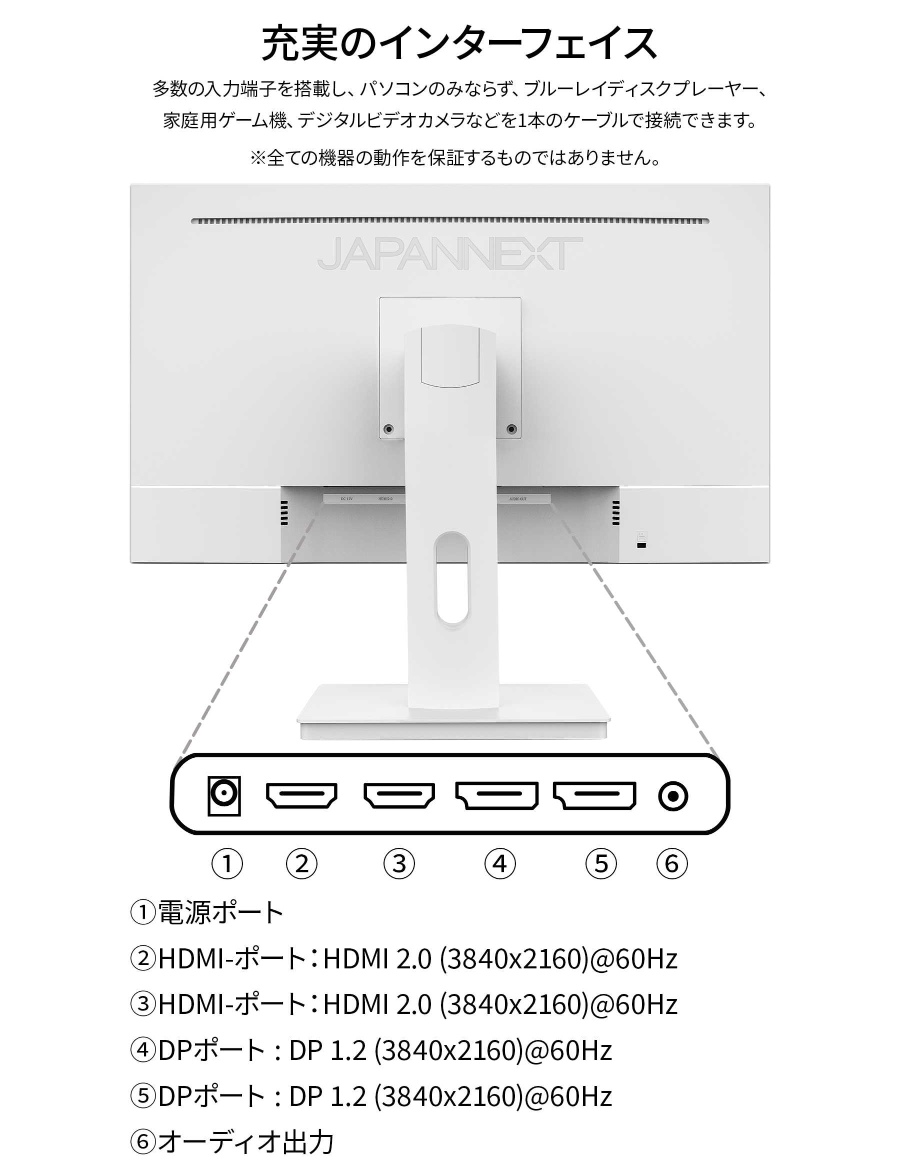 JAPANNEXT 28インチ IPSパネル搭載 4K(3840x2160)解像度 液晶モニター JN-IPS28UHDR-W HDMI DP HDR  sRGB100% ホワイトカラー採用 ジャパンネクスト : 4589511163399 : JAPANNEXTオンラインストア - 通販 -  Yahoo!ショッピング