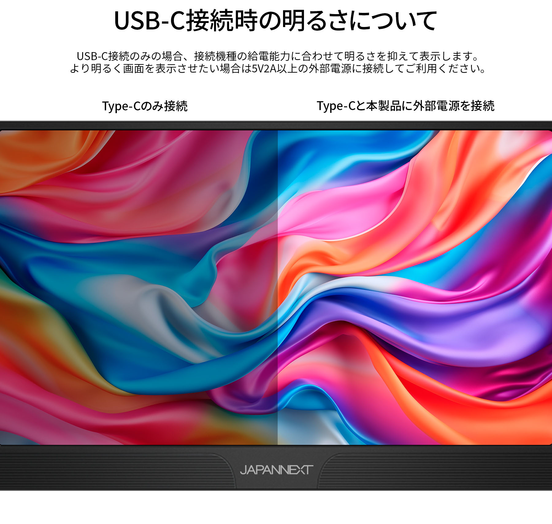JAPANNEXT 15.6インチ IPSパネル搭載 フルHD(1920x1080)解像度 モバイルモニター JN-MD-IPS1565FHDR miniHDMI USB Type-C HDR ジャパンネクスト｜japannext｜06