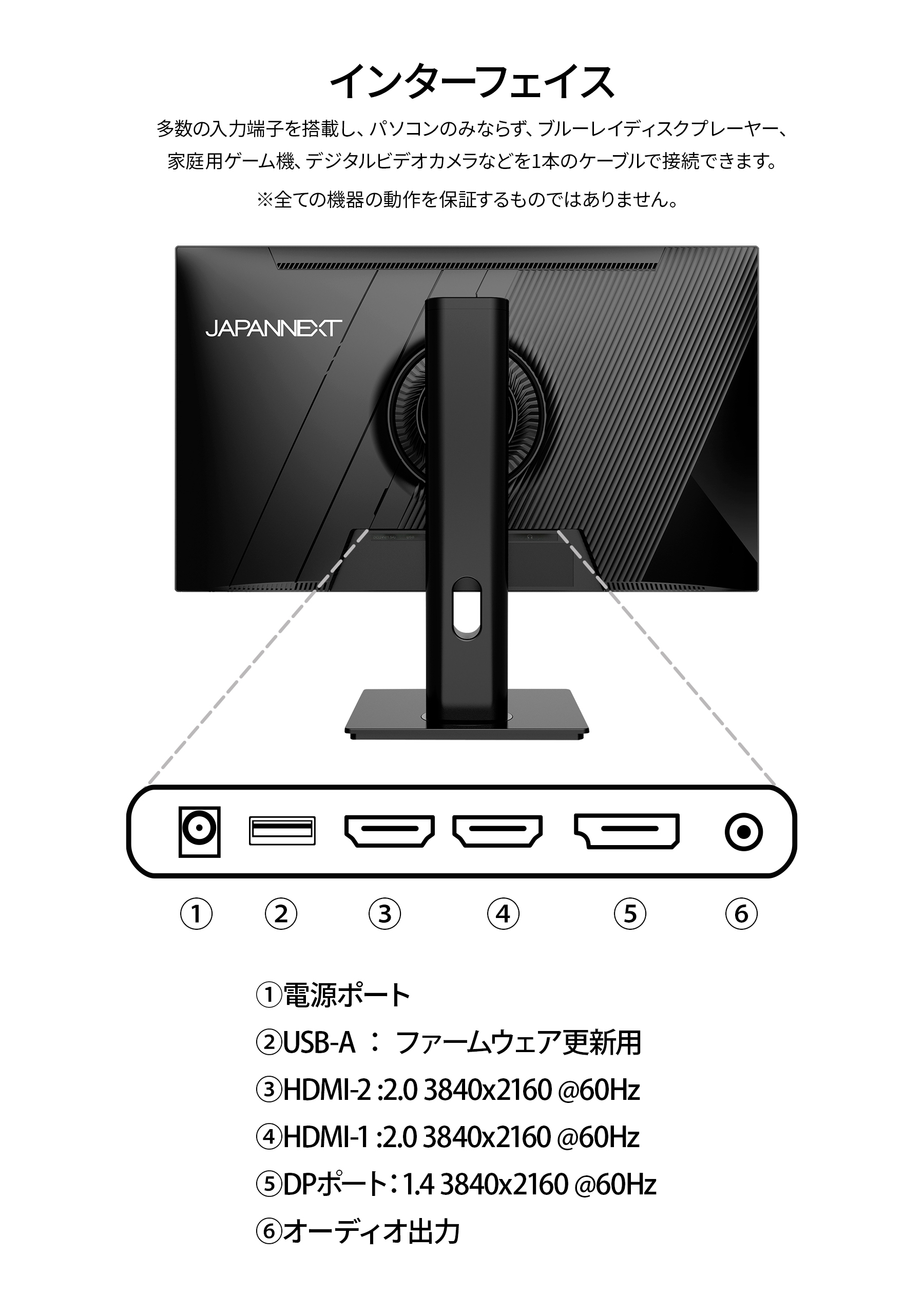 JAPANNEXT 27インチ IPSパネル搭載 4K(3840x2160)解像度 液晶モニター JN-IPS2710UHDR-HSP HDMI DP HDR sRGB:100% DCI-P3:95% PBP/PIP ジャパンネクスト｜japannext｜17