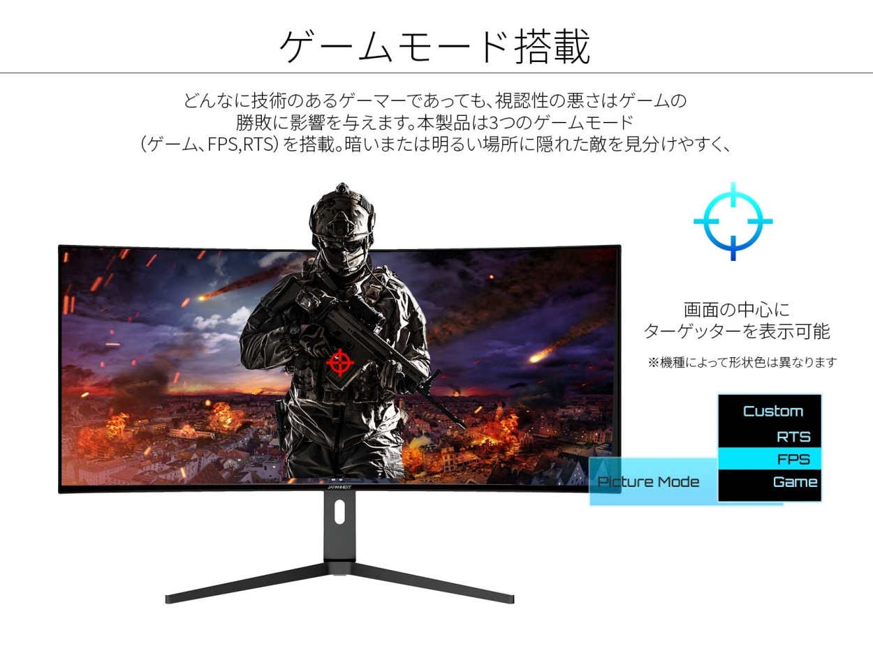 JAPANNEXT 曲面 湾曲 デスクワーク PCモニター 液晶モニター 39.7インチ IPSパネル 5K2K ウルトラワイド PBP 60Hz  JN-5X40 ワイドモニター ジャパンネクスト