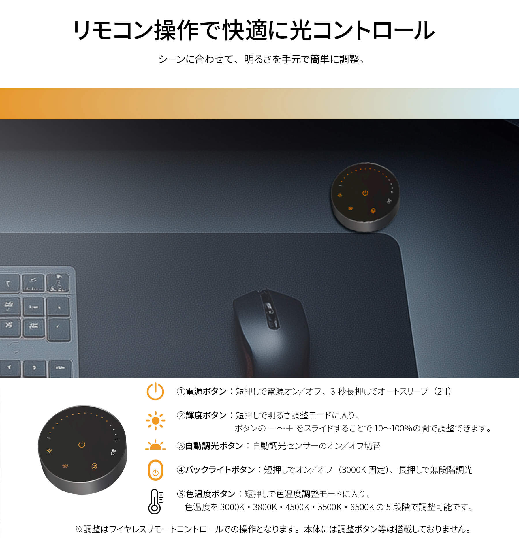 【人気商品】JAPANNEXT モニターライト JN-ML-S425R 明るさ/ JAPANNEXT（ジャパンネクスト） モニターライト JN-ML-S425R 明るさ/色